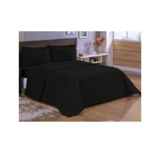 Cobre Leito Luxo Casal Kit + 2 Porta Travesseiro